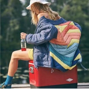 FREE PEOPLE Midnight Moon Bomber Puffer Jacket Coat FP Movement Size S